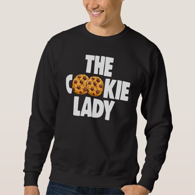 Sweatshirt La Dame aux Biscuits Cuisinant  Femmes Biscuit Cho (Devant)