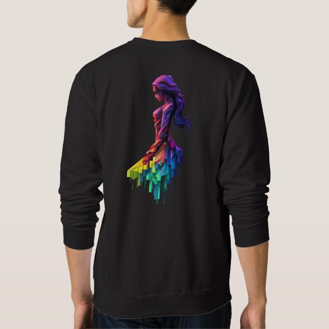 Sweatshirt La Dame réfléchie (Dos)