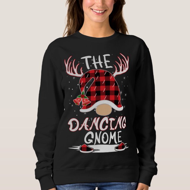 Sweatshirt La danse Gnome Noël Casquette Reindeer Antlers M (Devant)