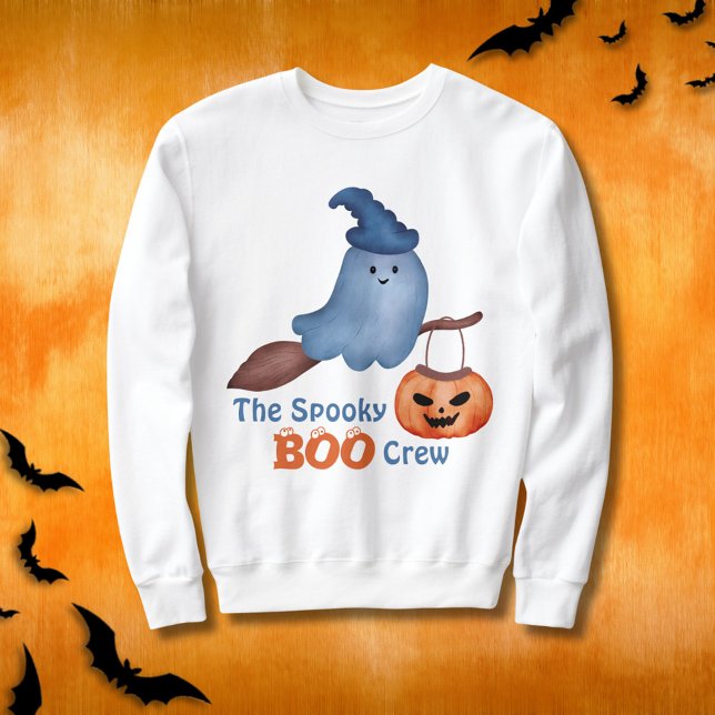 Sweatshirt La famille Éffrayante de Boo Halloween qui corresp (Créateur téléchargé)
