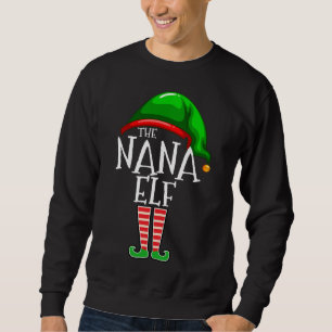Sweatshirt La famille Elf Nana Correspondante Grandm Cadeau d