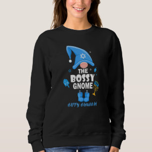 Sweatshirt La Famille Juive Gnome Bossy Correspond Happy Hanu