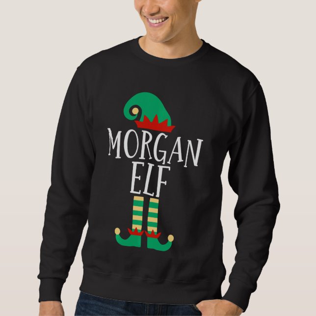Sweatshirt La famille Morgan Elf Funny Correspond à Noël Paj (Devant)