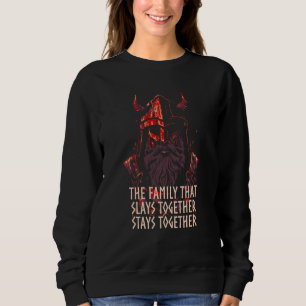 Sweatshirt La famille qui massacre ensemble Viking norvégien