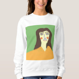 Sweatshirt la femme art abstrait