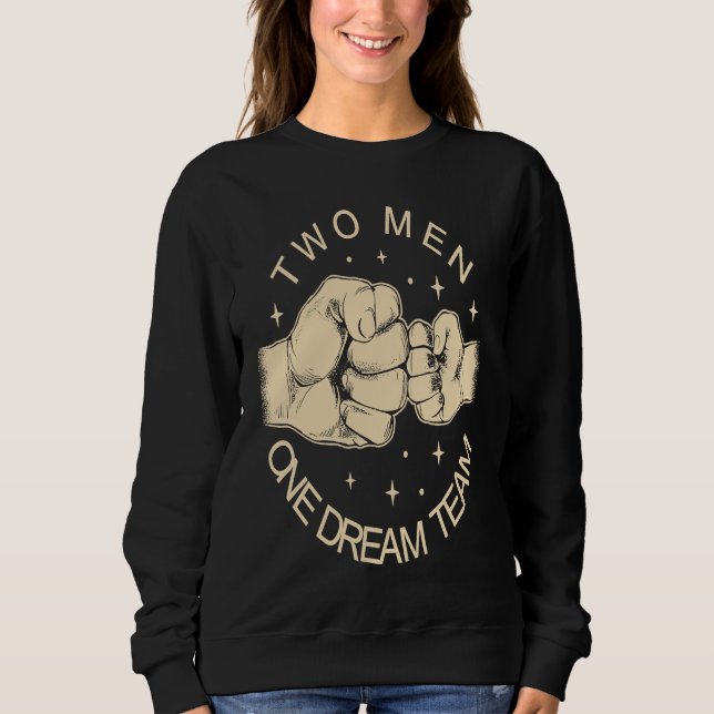 Sweatshirt La fête des pères  Papa et fils  Papa de famille (Devant)