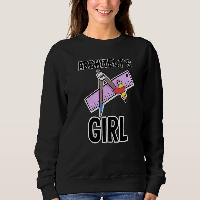 Sweatshirt La fille de l'architecte Les parents de l'architec (Devant)