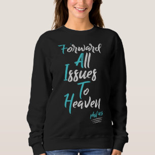 Sweatshirt La foi au-dessus de la peur Spirituelle à l'appui 