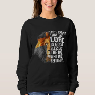 Sweatshirt La foi en Dieu - Psaume Bible chrétienne