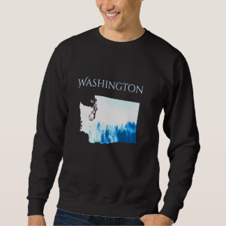 Sweatshirt La forêt de Misty Rain de l'État de Washington