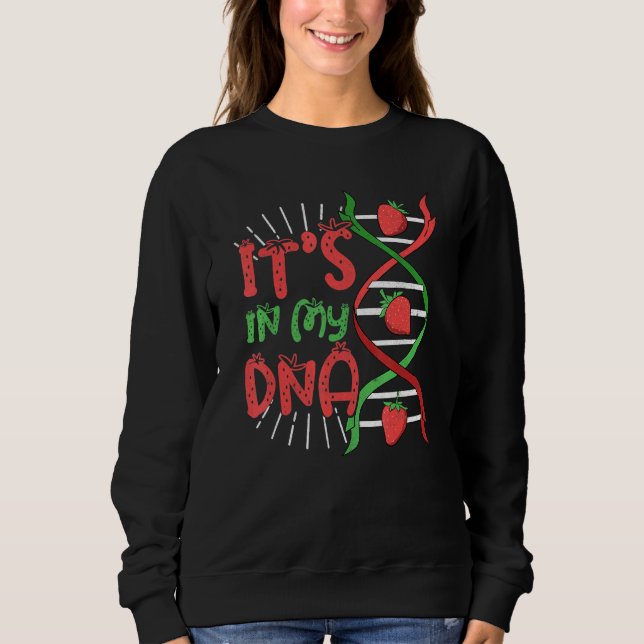 Sweatshirt La Fraise Dans Mon Adn Strand Strawberry Vegan B (Devant)