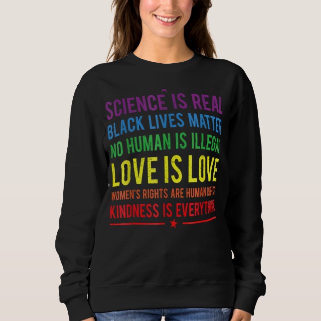 Sweatshirt La gentillesse, c'est tout la science, c'est l'amo (Devant)