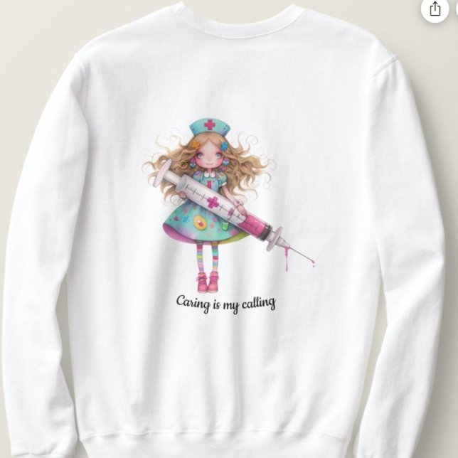 Sweatshirt La gentillesse est ma vocation – Infirmière (Créateur téléchargé)