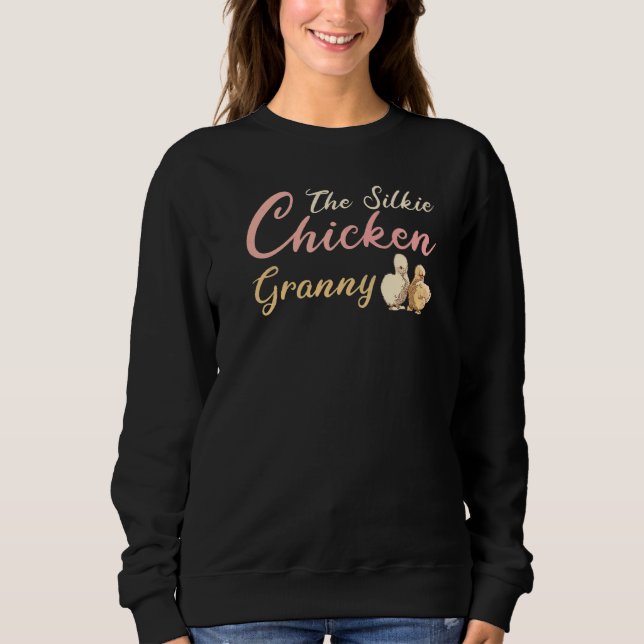Sweatshirt La grand-mère du poulet en Silkie (Devant)