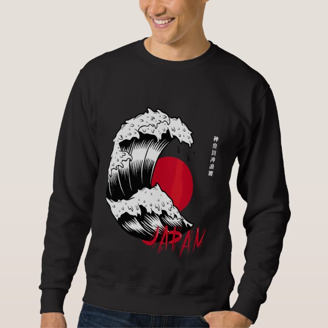 Sweatshirt La Grande Vague Au Large De Kanagawa (Devant)