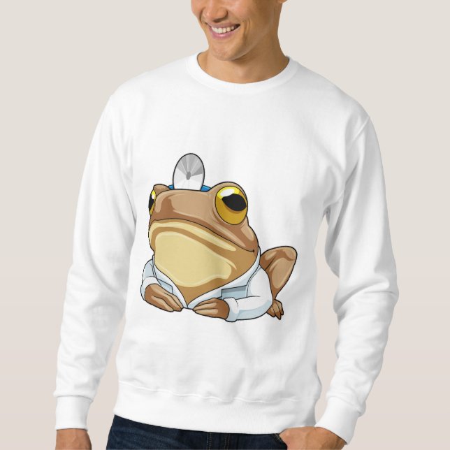 Sweatshirt La grenouille comme docteur avec le manteau du doc (Devant)