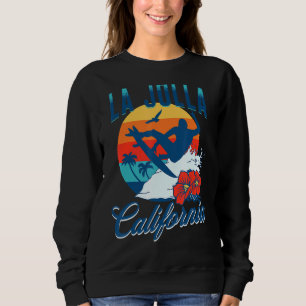 Sweatshirt La Jolla California Beach Surf Vacances été Vin