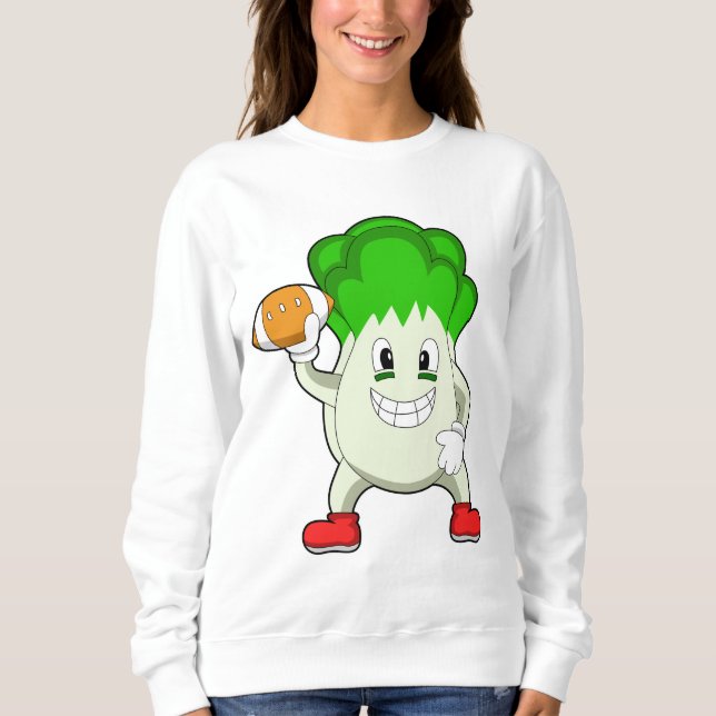 Sweatshirt La laitue au football (Devant)