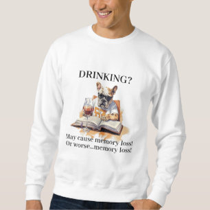 Sweatshirt La lecture de Bulldog français peut causer une per