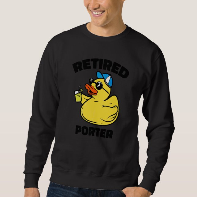 Sweatshirt La Légende a Pris sa Retraite d'Agent de Maintenan (Devant)