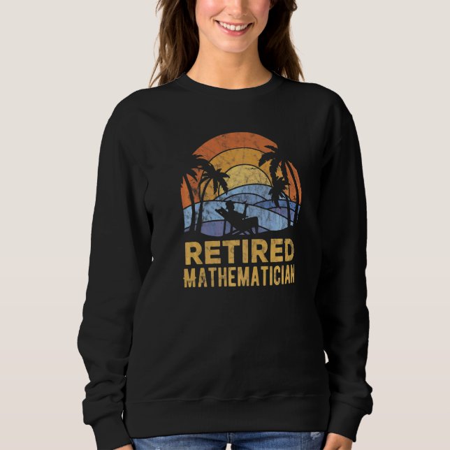 Sweatshirt La légende a retiré mathématicien (Devant)