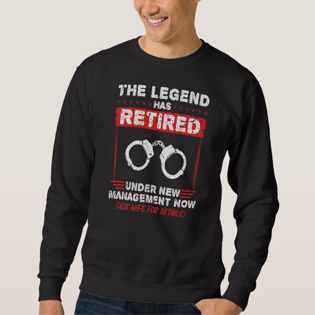 Sweatshirt La Légende Contient Des Agents Correctionnels Retr (Devant)