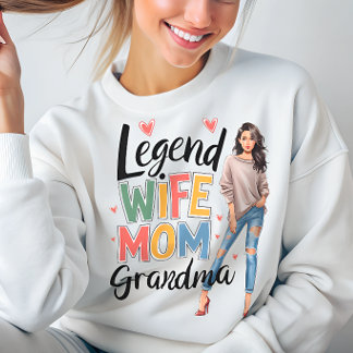Sweatshirt La légende maman maman maman maman maman