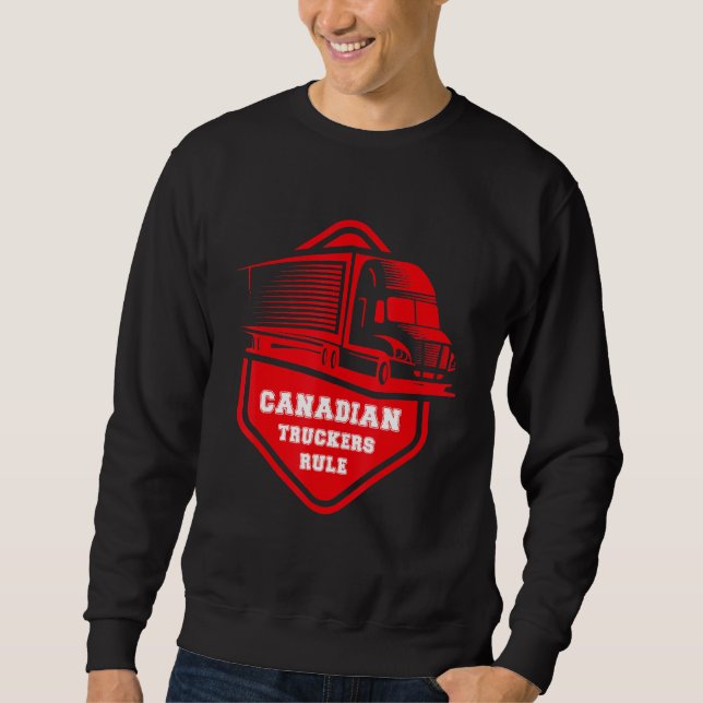 Sweatshirt La liberté de la réglementation des camionneurs ca (Devant)