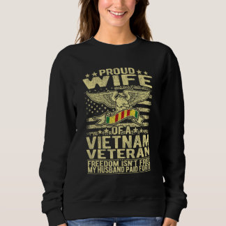 Sweatshirt La liberté n'est pas la fière épouse du vétéran du