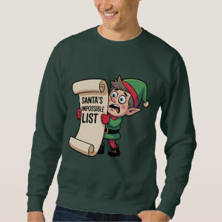 Sweatshirt La liste impossible du Père Noël – L'elfe submergé