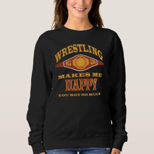 Sweatshirt La Lutte Me Rend Heureux Que Vous Ne Vous Battiez