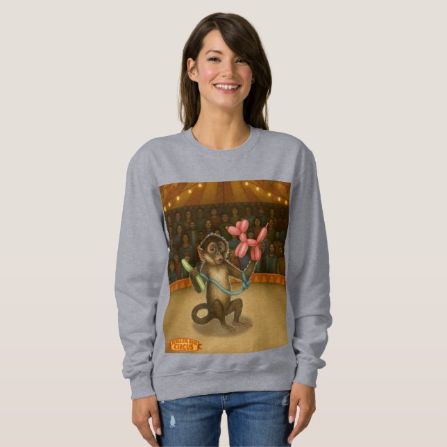Sweatshirt La magie du singe en ballon de Spike (Devant entier)