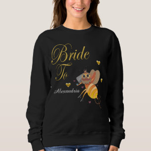 Sweatshirt La mariée à la mariée Personnalise l'Sweatshirt