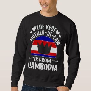 Sweatshirt La Meilleure Mère En Droit Est Cambodgienne Cambod