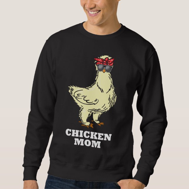 Sweatshirt La mère de Silkie Chicken Chicken Funny Chicken Fa (Devant)