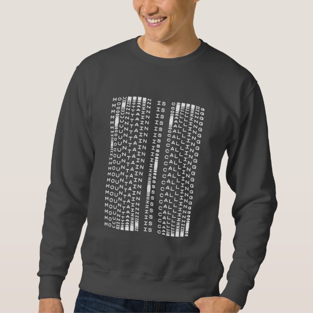 Sweatshirt La montagne appelle (Devant)