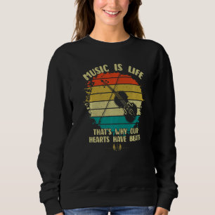 Sweatshirt La musique est la vie Nos cœurs ont des battements