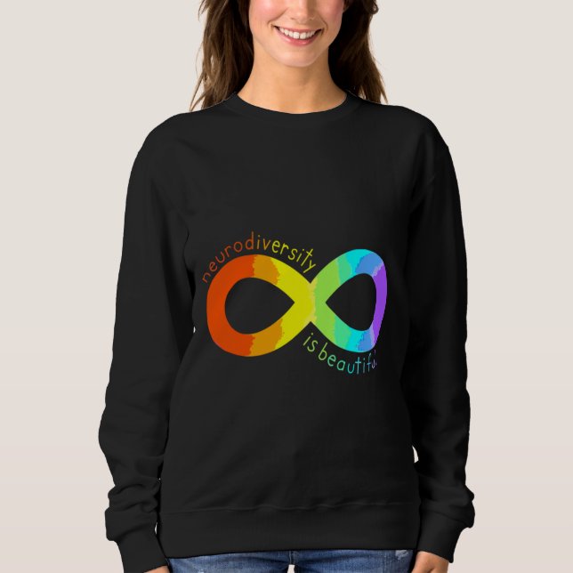 Sweatshirt La Neurodiversité est belle (Devant)