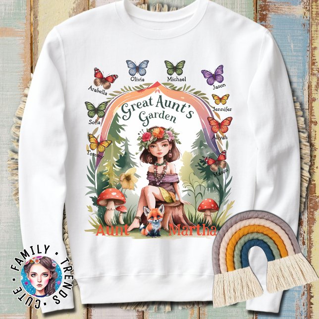 Sweatshirt La nièce et le neveu personnalisés désignent le ja (Créateur téléchargé)