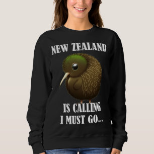 Sweatshirt La Nouvelle-Zélande appelle, je dois y aller Oisea