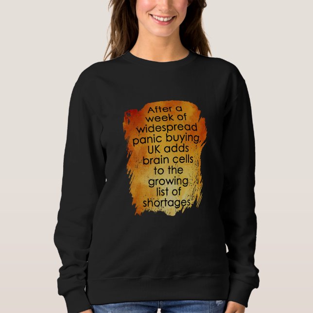 Sweatshirt La Panique En Achats Au Royaume-Uni (Devant)