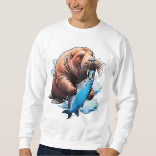 Sweatshirt La Pêche Au Walrus Dans La Mer