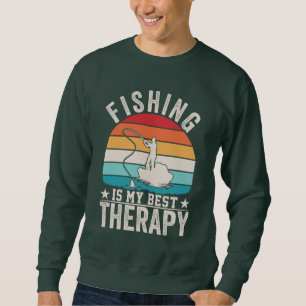 SWEATSHIRT LA PÊCHE EST MA MEILLEURE THÉRAPIE