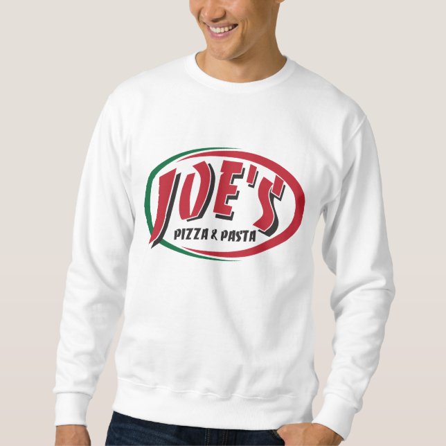 Sweatshirt La pizza et les pâtes de Joe (Devant)