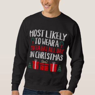 SWEATSHIRT LA PLUPART DES CHANTIERS DE PORTER UN CHAPEAU SANT