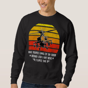 Sweatshirt La Plupart Des Gens Cherchent Leurs Héros J'Ai Le 