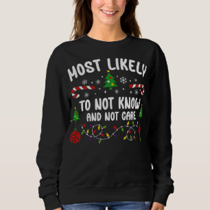 SWEATSHIRT LA PLUS PROBABLE DE NE PAS SAVOIR ET DE NE PAS S'E