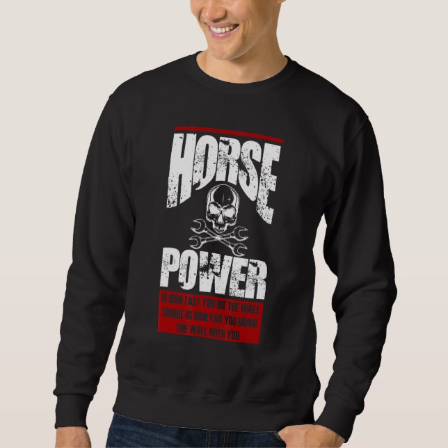 Sweatshirt La Puissance Du Cheval Est À Quel Point Vous Touch (Devant)
