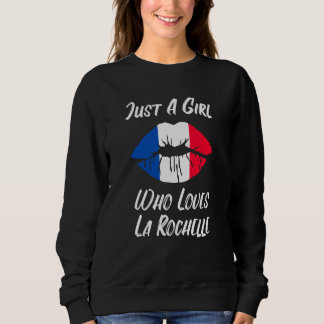 Sweatshirt La Rochelle Lip Mouth Love French Flag
