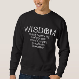 Sweatshirt La Sagesse Chrétienne Proverbe Fruit De L'Esprit J